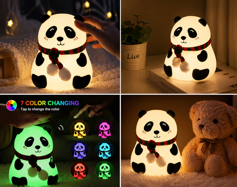 Cute Panda LED Night Lamp